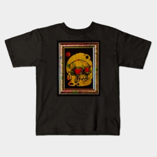 Gold Framed Skull #2 Kids T-Shirt